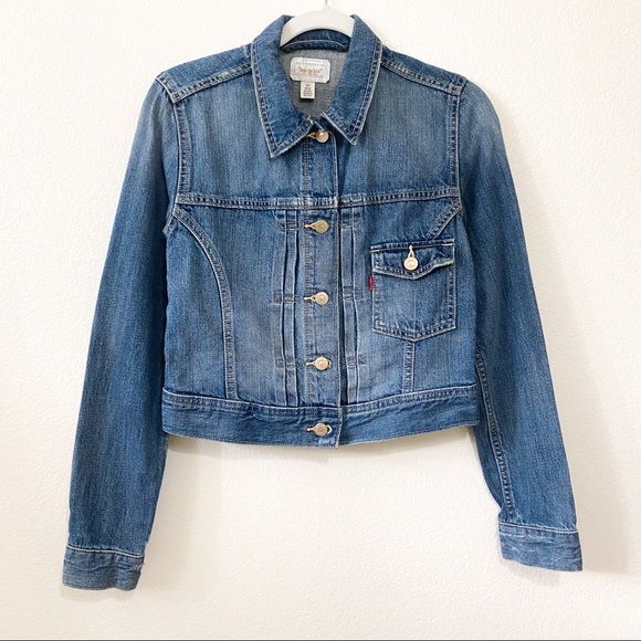 Levi's Medium Wash Trucker Jean Jacket Size Small